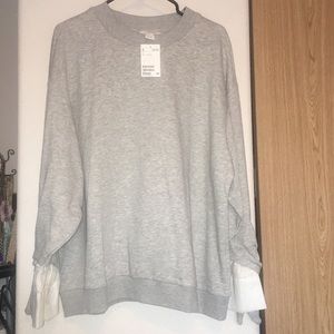 New H&M grey sweater dress. Size L